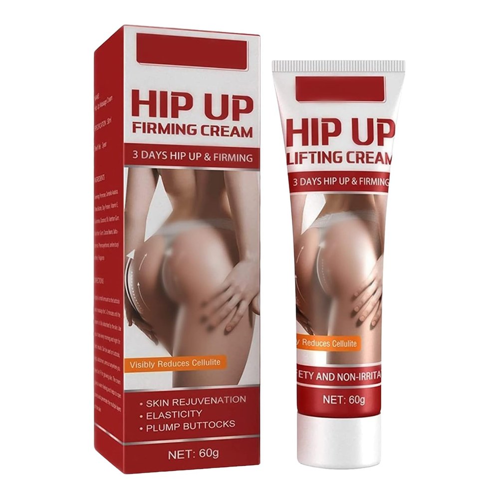 60g Hip Lift Up, Sexy Buttock Enhancement Bigger Butt Enhancement, Bigger Buttock, Hip Lift Up Hip Massage for Butt Shaping, Firming & Tightening (Red, One Size)