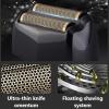 Men's Shaver, Rechargeable Cordless Shaver for Men Twin Blade Reciprocating Beard Razor Face Care Multifunction Powerful Trimmer view 3