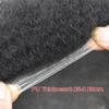 African American Mens Hair System With 0.06mm Super Thin Skin V-looped Base Afro Curly Toupee For Black Men Natural Hairline Hair Units for Black Men Afro Mens Toupee8"X10"#1B Off Black-10MM Wavy view 4