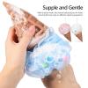 3Pcs Bath Loofah Sponge Ball Ice-Cream Shaped for Women Men Body Cleaning Scrubber Shower Accessory view 2