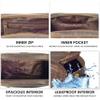 LEATHER VILLAGE Premium Leather Toiletry Travel Pouch With Waterproof Lining - Brown | King-Size Handcrafted Vintage Dopp Kit Bag, Shaving & Bathroom Organizer, Gift for Men & Women view 4