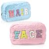 oyhqes 2Pcs Preppy Makeup Organizer Bag Set (hair,face) view 1