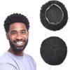Hair Unit For Black Men Afro Toupee African American Weave Afro Lace Hair Piece Kinky Curly Black Man Hair Afro Toupee Hair Unit 8''X10'' 10MM Afro Wave #1 Jet Black view 1