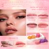 2Pcs Lip Glowy Balm & Lip Sleeping Mask,Hydrating Repair Sleeping Lip Mask,Glossy Tinted Lip Balm,Smooth Cracked Chapped Lip,Lip Care Therapy Treatment,Christmas Makeup Gift for Women-Grapefruit view 4