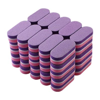 40 PCS Mini Nail Buffers Blocks Nail Files and Buffers Pink Purple Small Buffing Blocks Nail Buff Professional Buffer Block Nail File for Acrylic