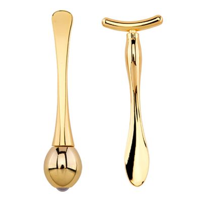 balacoo Eye Massage Roller Set T-Shaped Stick Dual-Ended Tool for Eye Cream Application Promotes Absorption and Reduces Puffiness Portable Beauty Skin Care Kit for Women