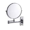 Bathroom Makeup Mirror Wall Hanging Folding Double-Sided Beauty Dressing Stretching with 1X/3X Magnification Two-Sided 360Swivel Design Extendable Bathroom Mirror Silver view 1
