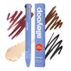 Alleyoop Pen Pal 4-in-1 Makeup Pen  Comes with Eyeliner, Lip Liner, Highlighter Makeup & Eyebrow Pencils for Women  Portable, Touch-Up On the Go  Cruelty-Free, Vegan (Berry Busy (Medium - Deep) view 1