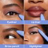 Alleyoop Pen Pal 4-in-1 Makeup Pen  Comes with Eyeliner, Lip Liner, Highlighter Makeup & Eyebrow Pencils for Women  Portable, Touch-Up On the Go  Cruelty-Free, Vegan (Berry Busy (Medium - Deep) view 3