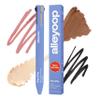 Alleyoop Pen Pal 4-in-1 Makeup Pen  Comes with Eyeliner, Lip Liner, Highlighter Makeup & Eyebrow Pencils for Women  Portable, Touch-Up On the Go  Cruelty-Free, Vegan (In A Rouge (Light) view 1