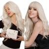 100g Sunny & Ve Sunny Tape in Hair Extensions Human Hair Blonde Tape in Human Hair Extensions Platinum Blonde Real Hair Extensions Tape in Human Hair 18inch view 1