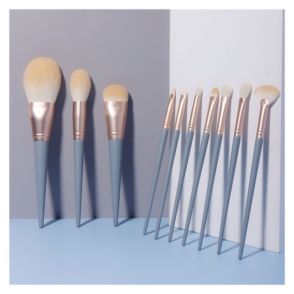 10 Makeup Brush Set Super Soft Refreshing Hand Foundation Loose Powder Eye Shadow Animal Hair