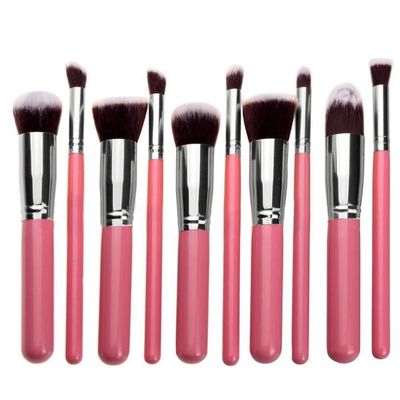 10 Pcs Makeup Brushes Set Cosmetics Foundation Blending Blush Tool Powder Eyeshadow Cosmetic (Color : F)