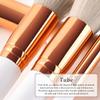 10pcs Makeup Brushes Set White Gold Cosmetic Brush Powder Foundation Blush Contour Eyeshadow Eyebrow Fan Beauty Tools view 3