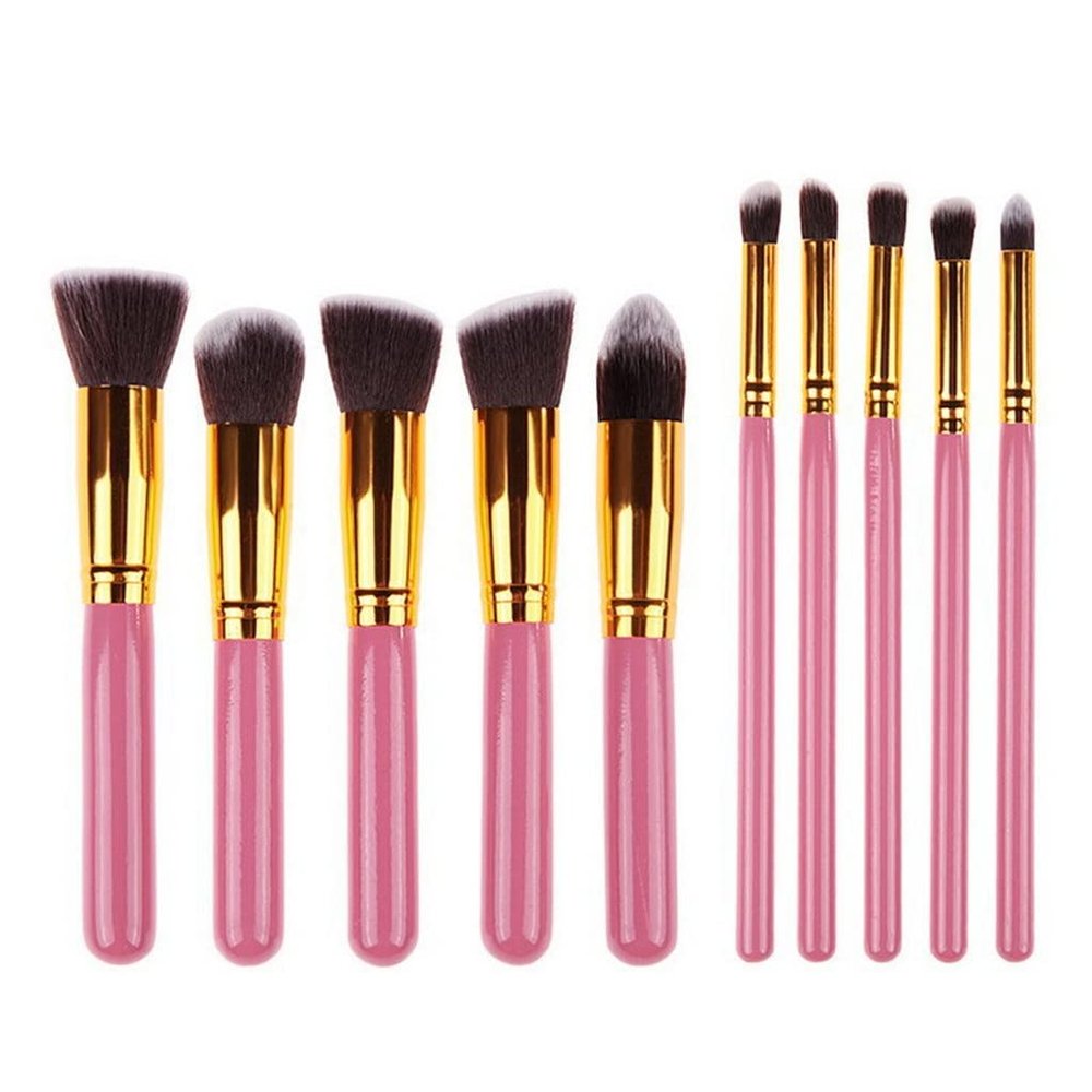 10PCS Makeup Brushes Set Professional Cosmetics Tools Eyeshadow Concealer Lip Eye Makeup Brush Kits Foundation Powder Blush