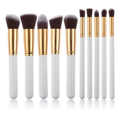 10 Pcs Makeup Brushes Set Cosmetics Foundation Blending Blush Tool Powder Eyeshadow Cosmetic (Color : C)
