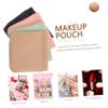 balacoo 4pcs Makeup Pouch Portable Pu Cosmetic Bags for Lipstick for Travel Business and Everyday Use Colors Smoky view 2