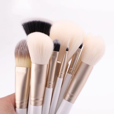 10PCS Makeup Brushes Set Foundation Powder Eyeshadow Make Up Brush Pearl White Gold Beauty Tools