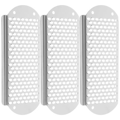 3-Piece Metal Foot Rasp Remover - Dead Skin Heel Scraper for Cracked Heels - Sliver Color