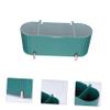 Angoily Multipurpose Cosmetics Storage Box Compact Lightweight Makeup Pad Holding Case Cotton Swab Box for Home Use Sturdy Sealed Lid view 3