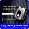 BULIBIU Mini Electric Shaver, Portable Rotating Razor ABS Electroplated Body and Magnetic Shaver Head, Wet and Dry Razor, IPX6 Waterproof, Ideal Gift for Men, 65*62*32.5mm, Silver view 3