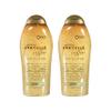 OGX Smoothing + Coconut Coffee Exfoliating Body Scrub with Arabica Coffee & Coconut Oil, Moisturizing Body Wash for Dry Skin, Paraben-Free with Sulfate-Free Surfactants, 19.5 Fl Oz, 2 Pack view 1