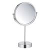 KIBI Free Standing Magnifying Makeup Mirror | Dual-Sided 1X/5X Magnification | 360 Rotating Vanity Mirror for Precise Grooming, Skincare & Beauty (Matte Black, KMM103) view 1