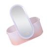 Angoily Portable Makeup Storage Box with Led Lighted Mirror Stylish Abs Organizer for Cosmetics Skincare and Essentials for Travel and Daily Use Gradient Design view 1
