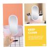Angoily Portable Makeup Storage Box with Led Lighted Mirror Stylish Abs Organizer for Cosmetics Skincare and Essentials for Travel and Daily Use Gradient Design view 3