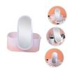 Angoily Portable Makeup Storage Box with Led Lighted Mirror Stylish Abs Organizer for Cosmetics Skincare and Essentials for Travel and Daily Use Gradient Design view 4