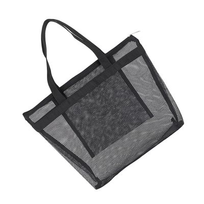 Angoily Toiletry Bag Waterproof Hanging Bag for Women Mesh Wash Bag Travel Toiletries, Black, 45x38cm
