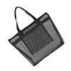 Angoily Toiletry Bag Waterproof Hanging Bag for Women Mesh Wash Bag Travel Toiletries, Black, 45x38cm view 1