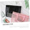Angoily Toiletry Bag Waterproof Hanging Bag for Women Mesh Wash Bag Travel Toiletries, Black, 45x38cm view 4