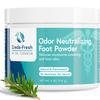 CREDA-FRESH Foot Lotion to Powder for Excessive Sweating - Plant Based Foot Powder for Smelly Feet - Foot Odor Eliminator & Foot Lotion for Dry Feet - 4oz view 1