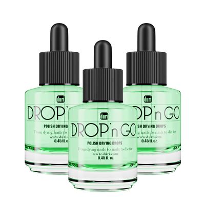 Duri Cosmetics, Drop'n Go Quick Dry Nail Drops (Drop'n Go (Pack of 3)