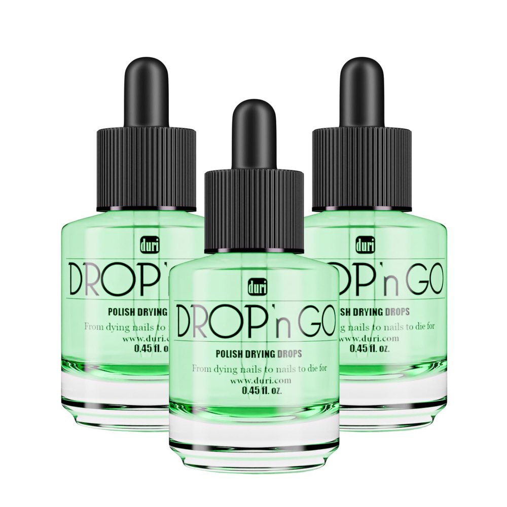 Duri Cosmetics, Drop'n Go Quick Dry Nail Drops (Drop'n Go (Pack of 3)