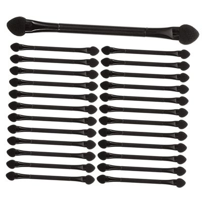 balacoo 25pcs Double-end Eyeshadow Sticks Dual-sided Applicators for Makeup Versatile Sponge Brush for Daily Use Parties and Special Occasions