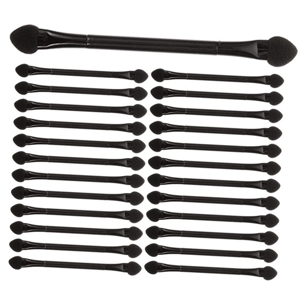 balacoo 25pcs Double-end Eyeshadow Sticks Dual-sided Applicators for Makeup Versatile Sponge Brush for Daily Use Parties and Special Occasions