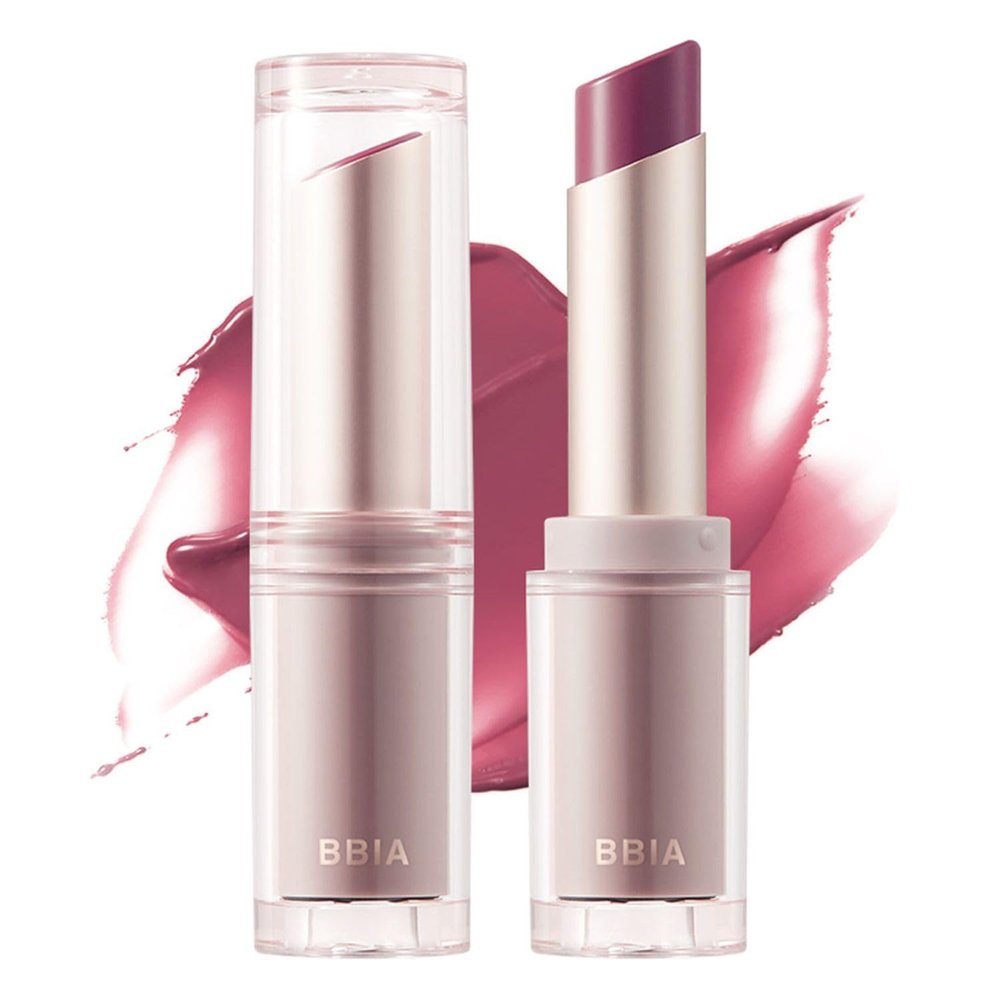 BBIA Ready To Wear Water Lipstick  Sheer Long-Lasting Lip Gloss Stick, Glowy & Glossy Texture, Moisturizing, Transparent & Buildable Color, Natural Tinting, Korea Lip Makeup (05 - WET PLUM)