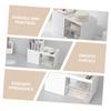 balacoo Plastic Makeup Organizer Dual Multi-functional Storage Box for Makeup Jewelry and Accessories Stylish White Design for Desktop Use view 4