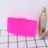 Mipcase 1pc Makeup Brush Cleaning Tool Silicone Brush Cleaner Mat Easy Wash Rosy view 3