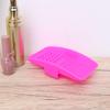Mipcase 1pc Makeup Brush Cleaning Tool Silicone Brush Cleaner Mat Easy Wash Rosy view 4