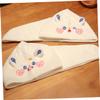 balacoo 2pcs Cartoon Hair Drying Towels Absorbent Microfiber Hair Wraps for Women Girls Quick Drying Shower Towel Hats Lightweight Fleece view 2