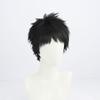 TEDPRBGE Anime Cosplay Wig Black Hair Wig Short Straight Wig Layered Wig with Bangs Cosplay Costume Wig Synthetic Hair Wigs view 2