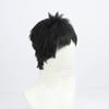 TEDPRBGE Anime Cosplay Wig Black Hair Wig Short Straight Wig Layered Wig with Bangs Cosplay Costume Wig Synthetic Hair Wigs view 3