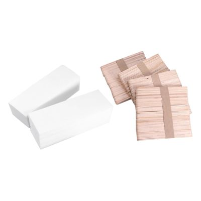 Mipcase 400pcs Hair Removal Wax Strips Set Depilatory Paper Wax Sticks for Body Facial Hair Removal Nonwoven Salon Home Use