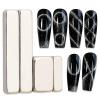 WOKOTO 4Pcs Nail Art Magnet Kit For Cat Eye Nail Designs Magnet Cat Eye Magnet For Nails Magnets Pens Nail Art Tools Gradient Ombre Design Cat Eye Magnet Sticks For Women Nails Cat Eye Nail Magnet view 1