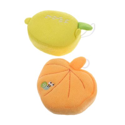 balacoo 2pcs Boy Girl Bathing Sponge Cartoon Body Scrubbers for Boy Girl Soft Skin- Shower Accessories Lanyard for Bath Enjoyment