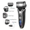 Men's Shaver, Wet Dry Rechargeable Electric Shaver For Men Facial Beard Electric Razor Stubble 3-Blade System Shaving Machine (Color : Stand-alone) view 4