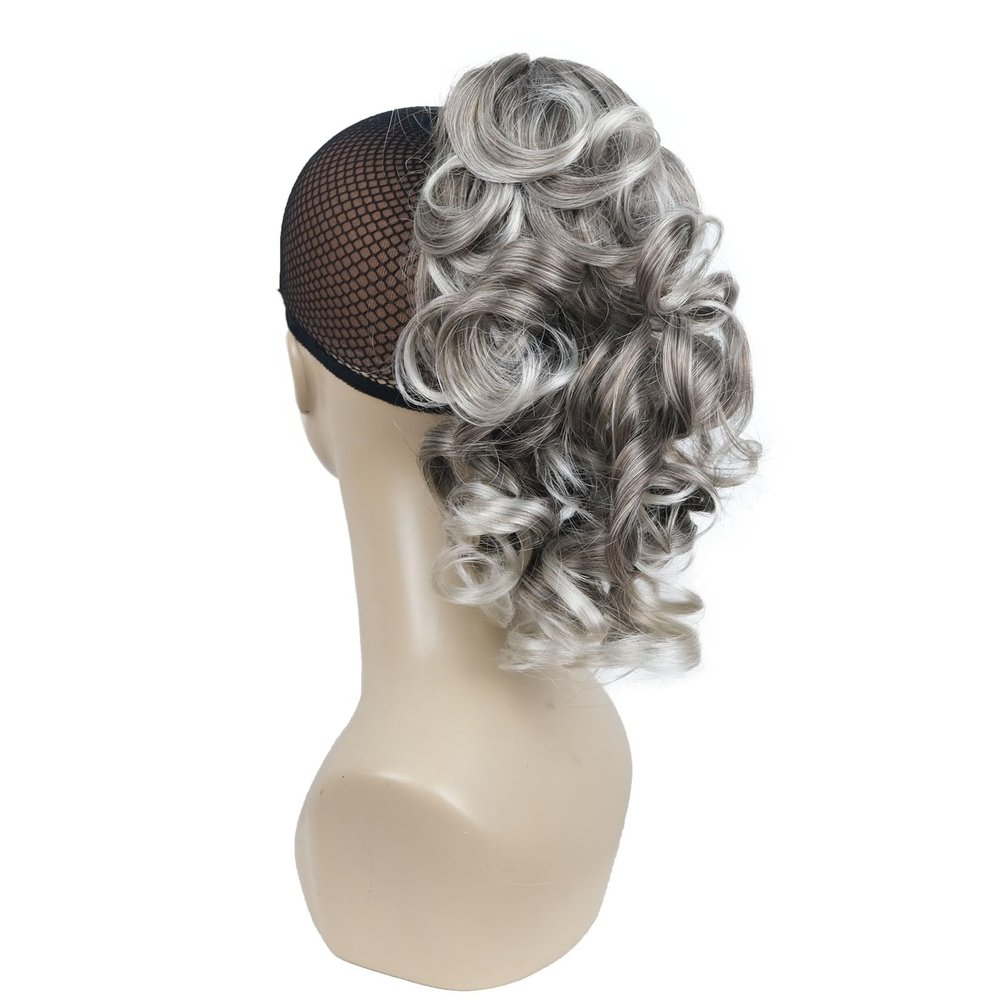 Aimole Curly Ponytail Extension Hair Piece Claw Medium Long 12 inches Clip In/On Synthetic Hair Extensions 48T